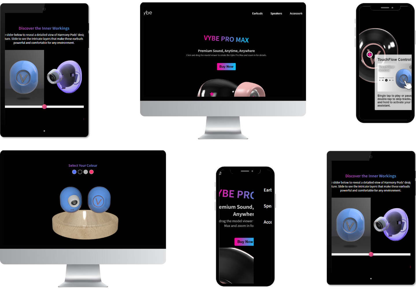 images of vybe page by devices